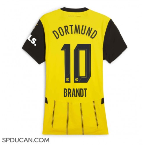 Zenski Nogometni Dres Borussia Dortmund Julian Brandt #10 Domaci 2024-25 Kratak Rukav